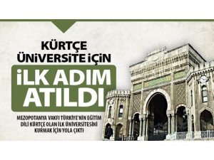 Kürtçe üniversite için ilk adım atıldı