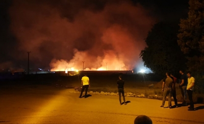 Nusaybin'de gümrük kapısında yangın