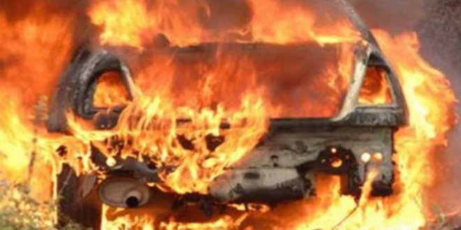 PKK Dicle'de araç yaktı