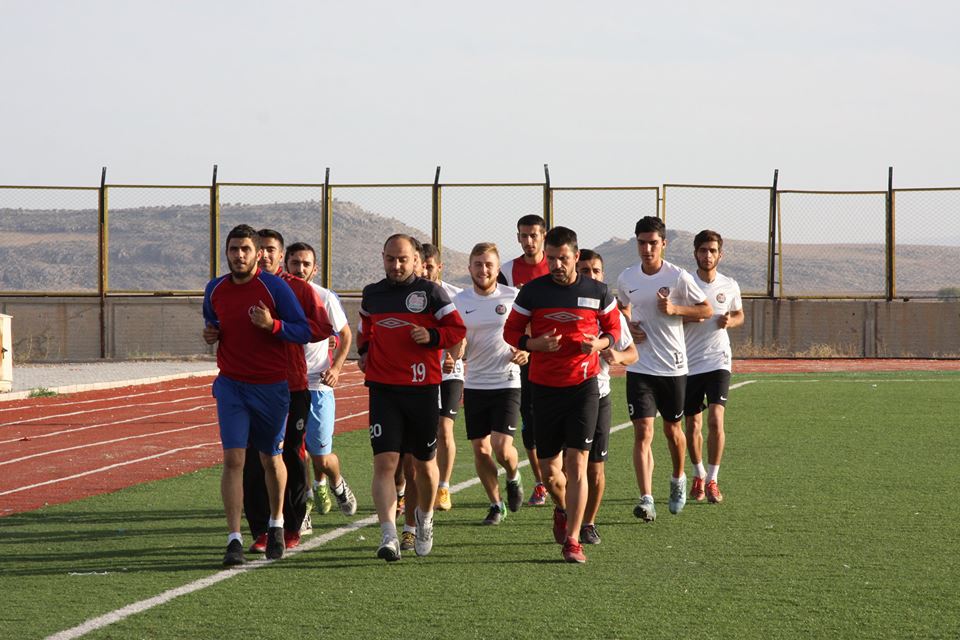 Ergani sporç™da Bismil Belediyespor hazırlığı