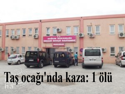 Taş ocağı'nda kaza: 1 ölü